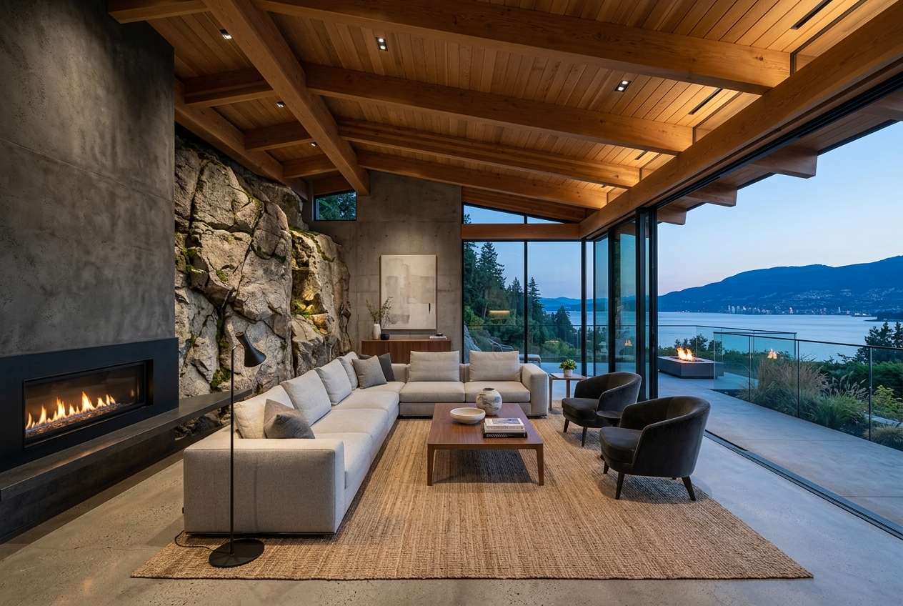 The Howard Residence — natural granite setting